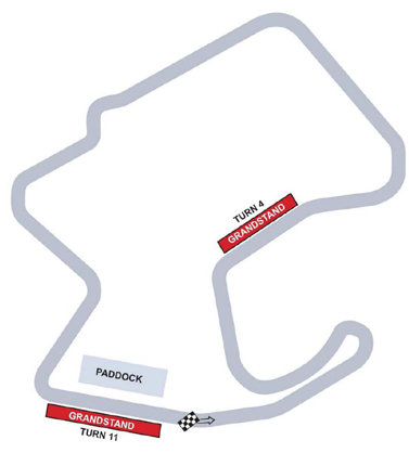 moto GP - Laguna Seca - US Grand Prix térkép